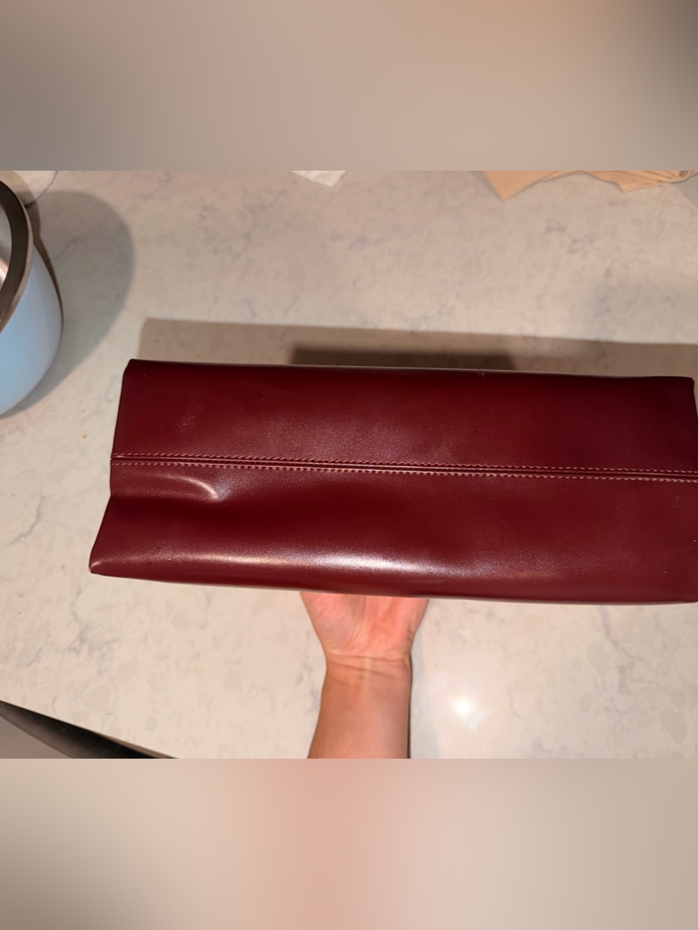 Verafied Burgundy Éclair Bag - Picture 6 of 10